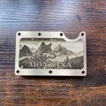 Brass Montana Wolf Wallet
