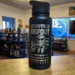 "Vote Bigfoot" water bottle