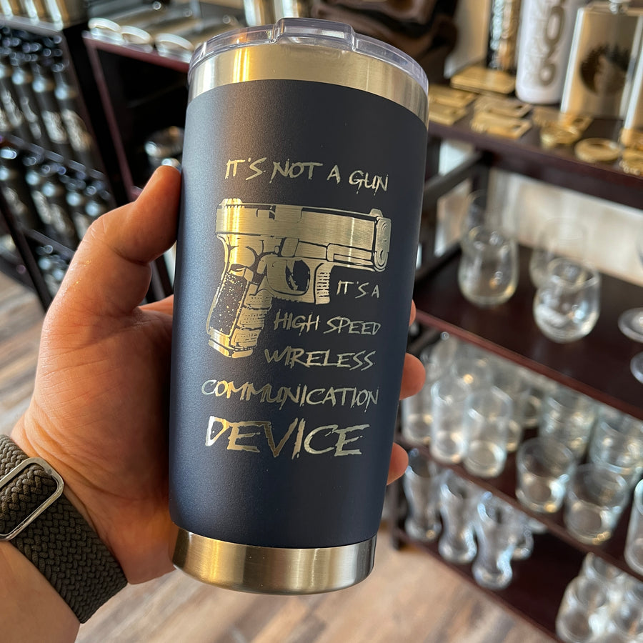 Wireless Communication Device Tumbler