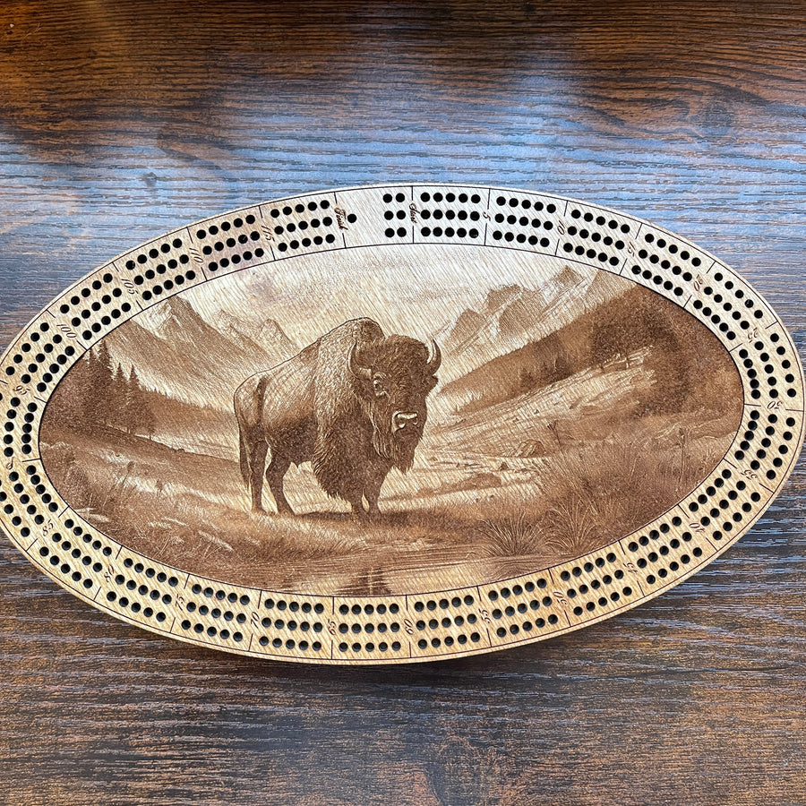 Bison  Cribbage Board